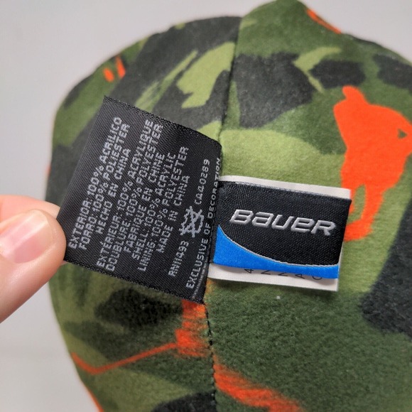 New Era Men's Knit Camo Beanie Hat Multicolor 100% Acrylic Bauer Reversible - Picture 14 of 15
